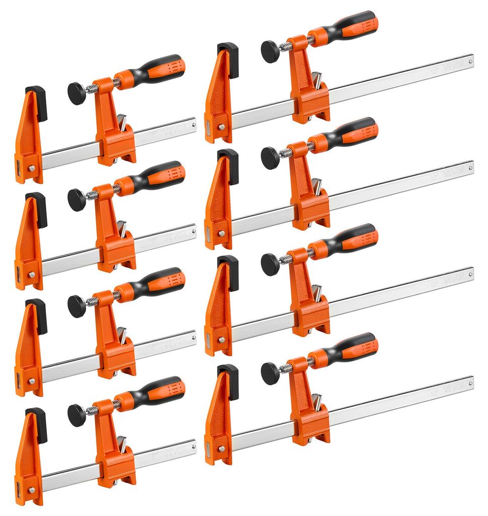 VEVOR, lot de 8 pinces serre-joint, de 15,24 cm et 30,48 Image du produit 