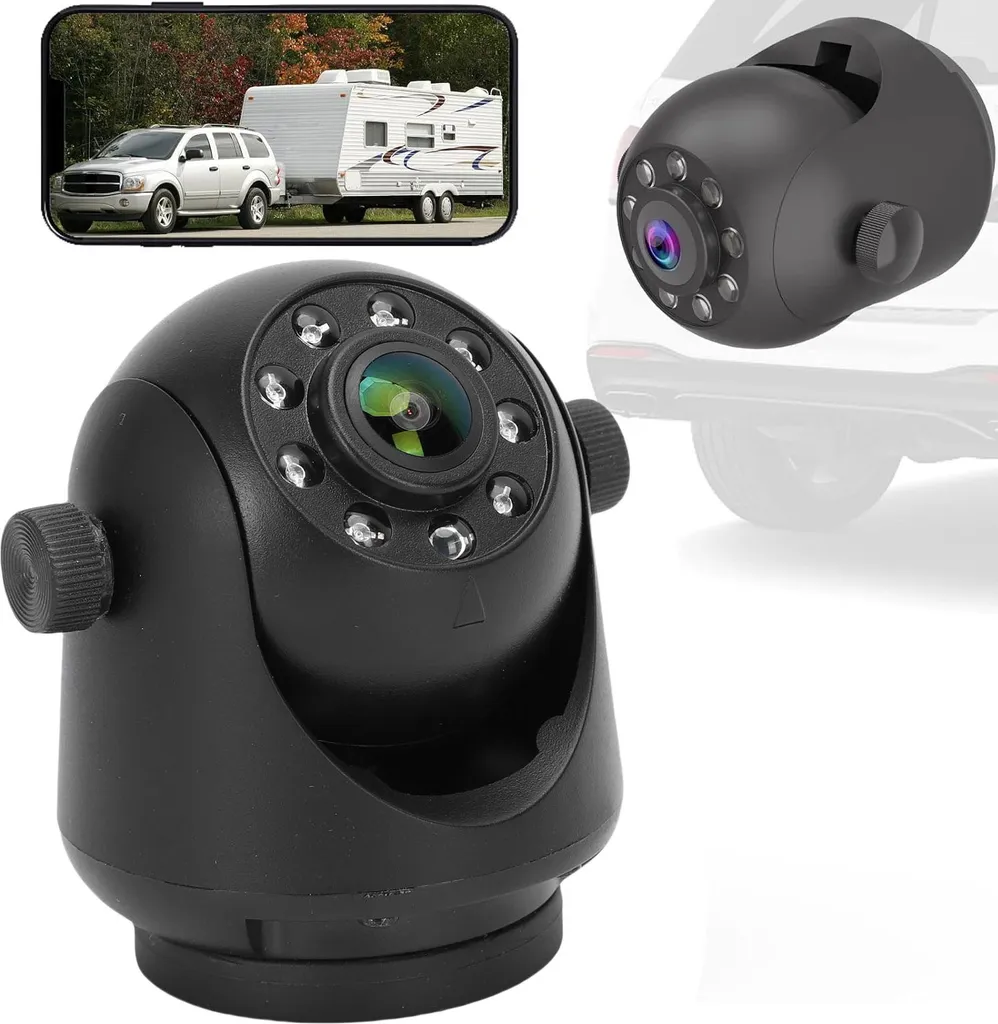 Retrocamera Wireless WiFi 720p IP68: Visione Notturna HD per Rimorchi e SUV