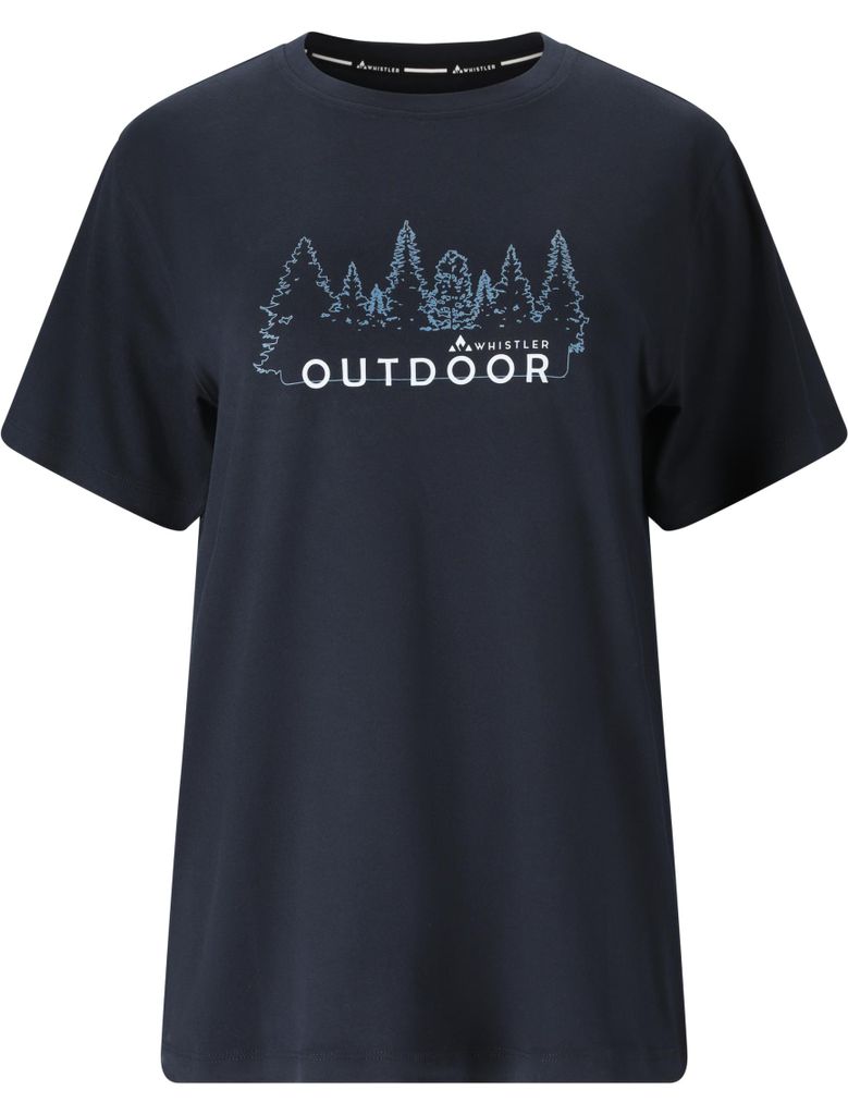 WHISTLER Tulon Damen Outdoor T-Shirt mit Print Aufdruck blau 38