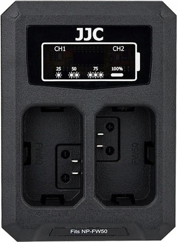 Chargeur double USB compact avec indicateur LED pour Sony NP-FW50