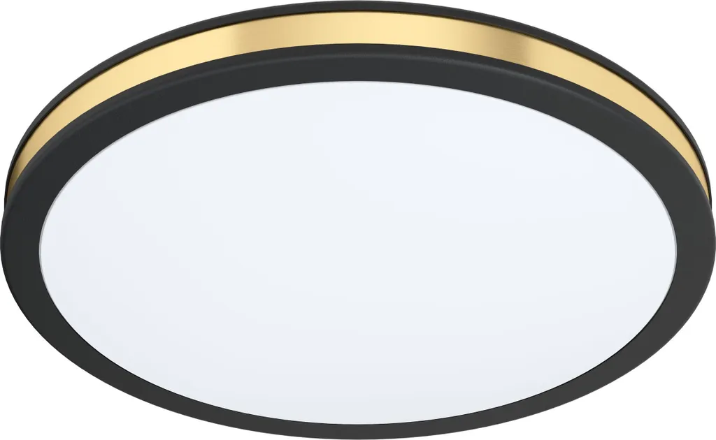 Lampada LED Soffitto Eglo 99406 PESCAITO Ø280mm Nero e Oro 10W
