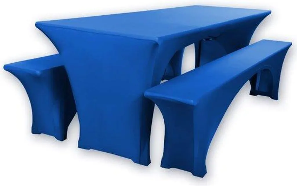 Ensemble de nappes de brasserie 3 pièces bleu 70x220 cm Oeko-Tex