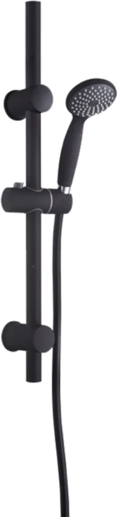 Système de douche DARK Noir Mat avec Pommeau Pluie et Jet Orientable