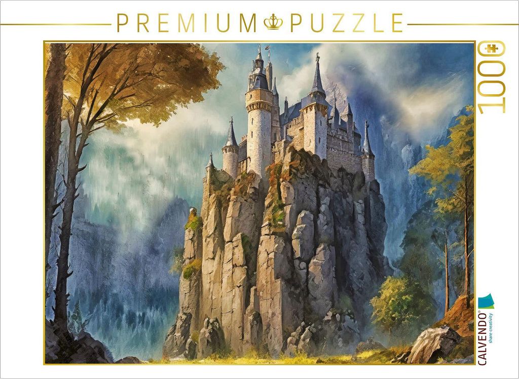 CALVENDO Puzzle Die Felsenburg | 1000 Teile Lege-Größe 64x48cm Foto-Puzzle für glückliche Stunden