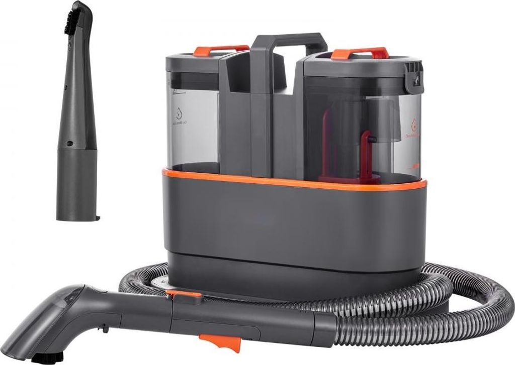 Tragbare Teppichreinigungsmaschine mit 1,5 L Frischwassertank & 0,8L Schmutzwassertank, 11,5 kPa Waschsauger, Polsterreiniger & Fleckentiefenreinig...