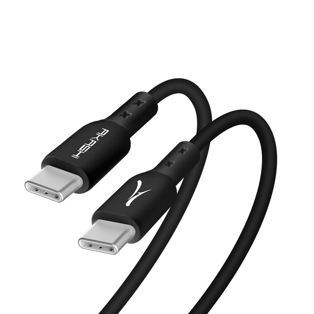 USB-C / USB-C Kabel, Fast Charge 3A und Synchronisation, 3m, Akashi – Schwarz