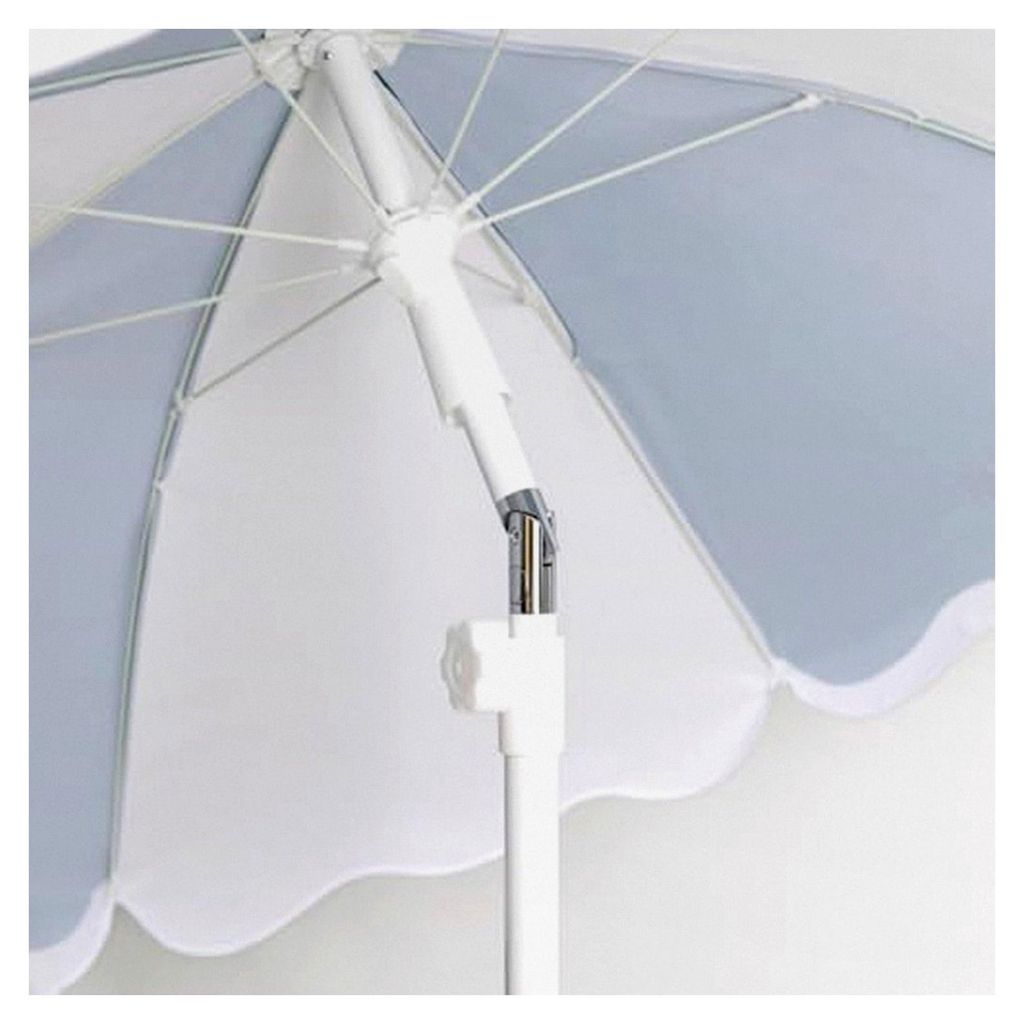 Großer Sonnenschirm für Strand, Schwimmbad, Garten und Balkon, höhen- und neigungsverstellbar, UPF 50+ Schutz, Polyester, Tragetasche, 210 x 160 cm