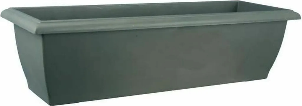 Pot Riviera Evolution 18 L Gris Plastique Idéal Balcon et Terrasse
