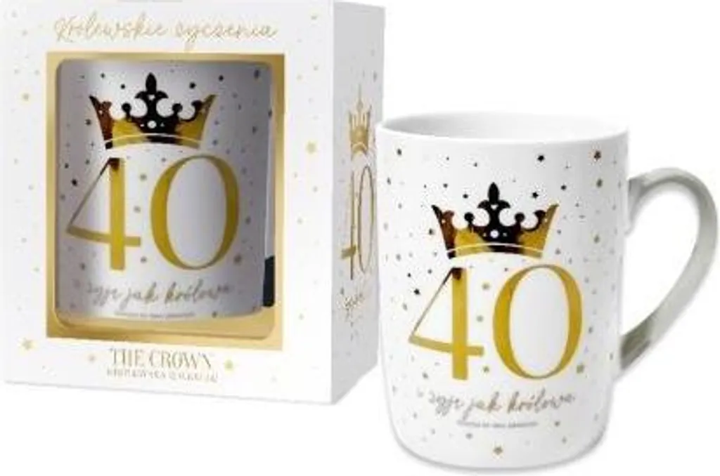 Tasse blanche Pan Dragon The Crown de 300ml en céramique véritable