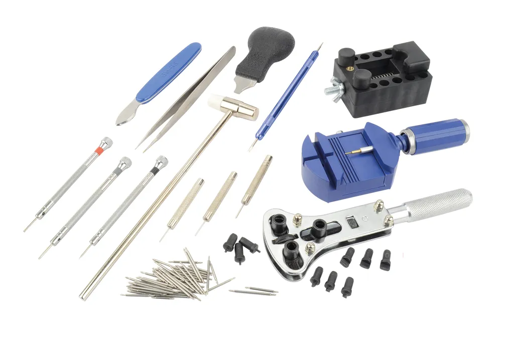 Brüder Mannesmann Jeu d'outils d'horloger 16 pcs pour montre M11760