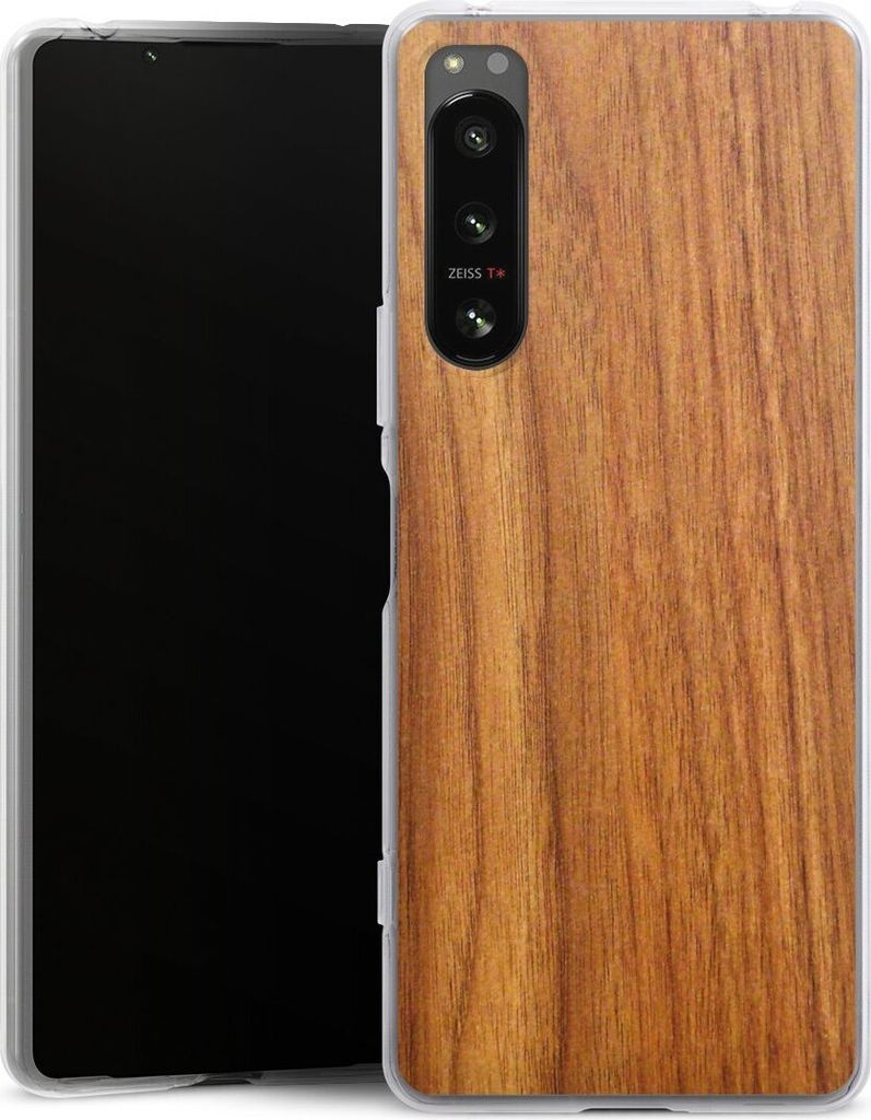 DeinDesign Handyhülle für Sony Xperia 5 IV Silikon Hülle Case Smartphone Schutzhülle Holz Holzoptik Lärche
