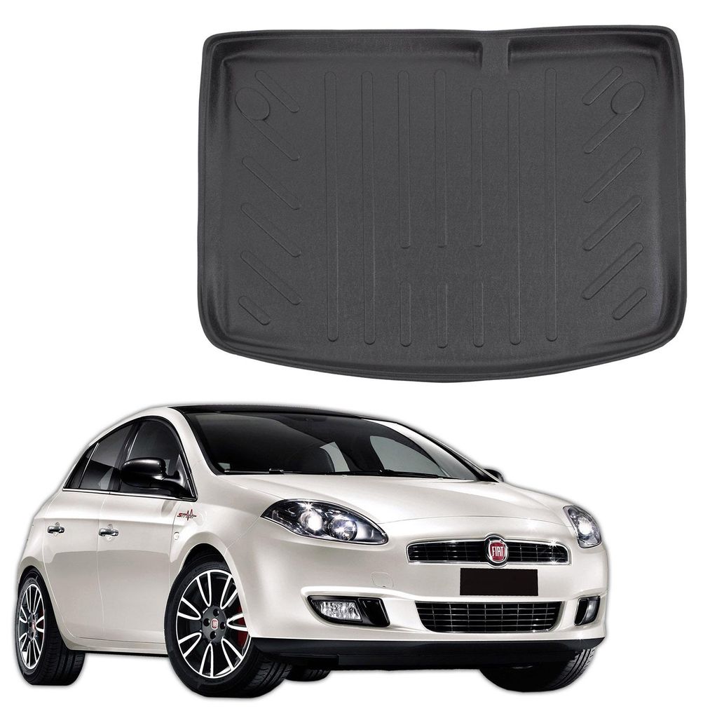 Tapis De Coffre Sur Mesure Pour Fiat Bravo 2007-2017, Noir, Image du produit 