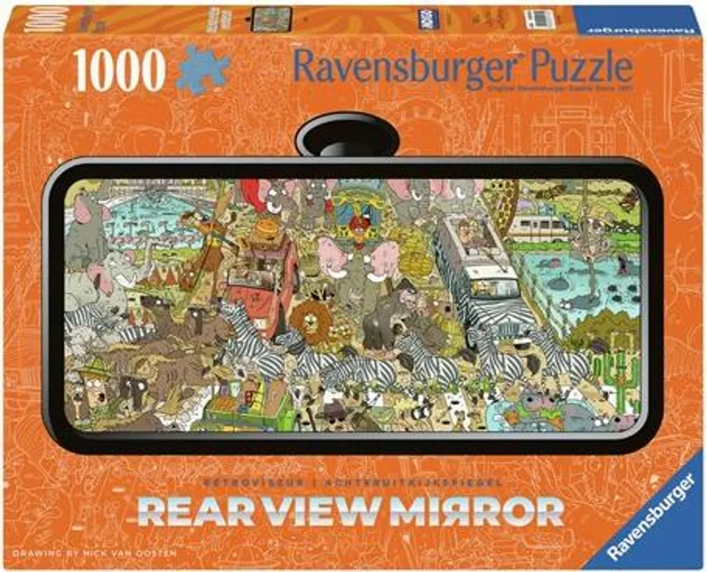 Puzzle Safari 1000 pièces : Activité relaxation et déco murale bois