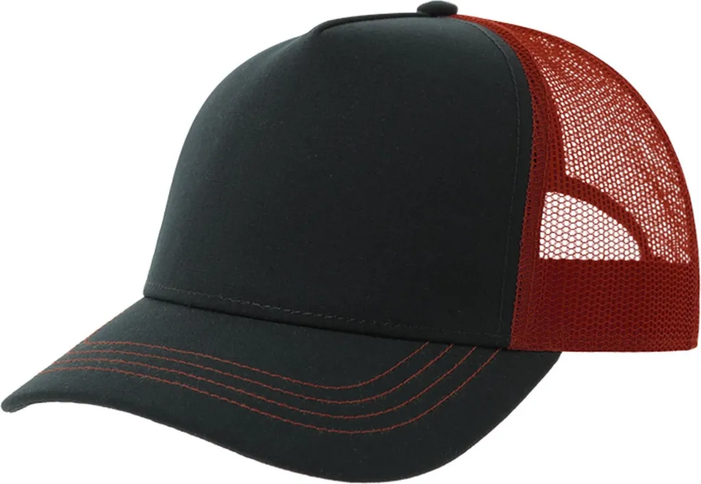 Atlantis AB566 Rapper: Cappello Unisex Navy Bordeaux Riciclato