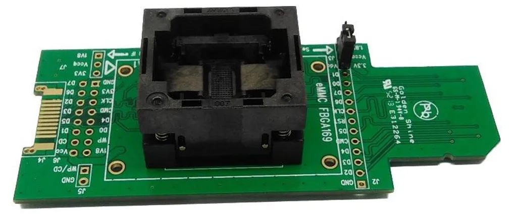 Support de test eMMC 12x18mm socket de programmation pour mémoire BGA
