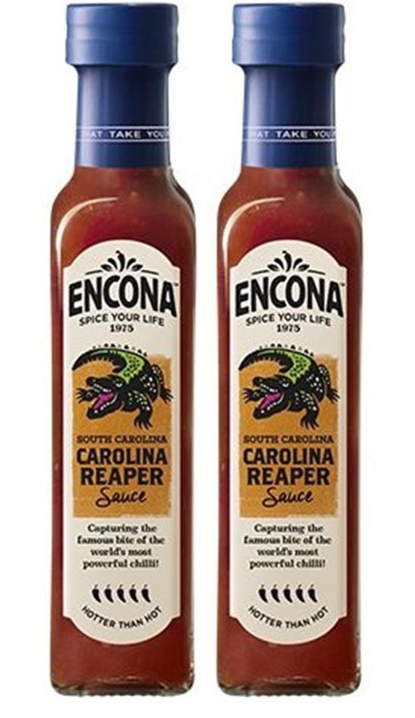 Zestaw dwóch opakowań sosu chili ENCONA Carolina Reaper (2 Zdjęcie produktu 