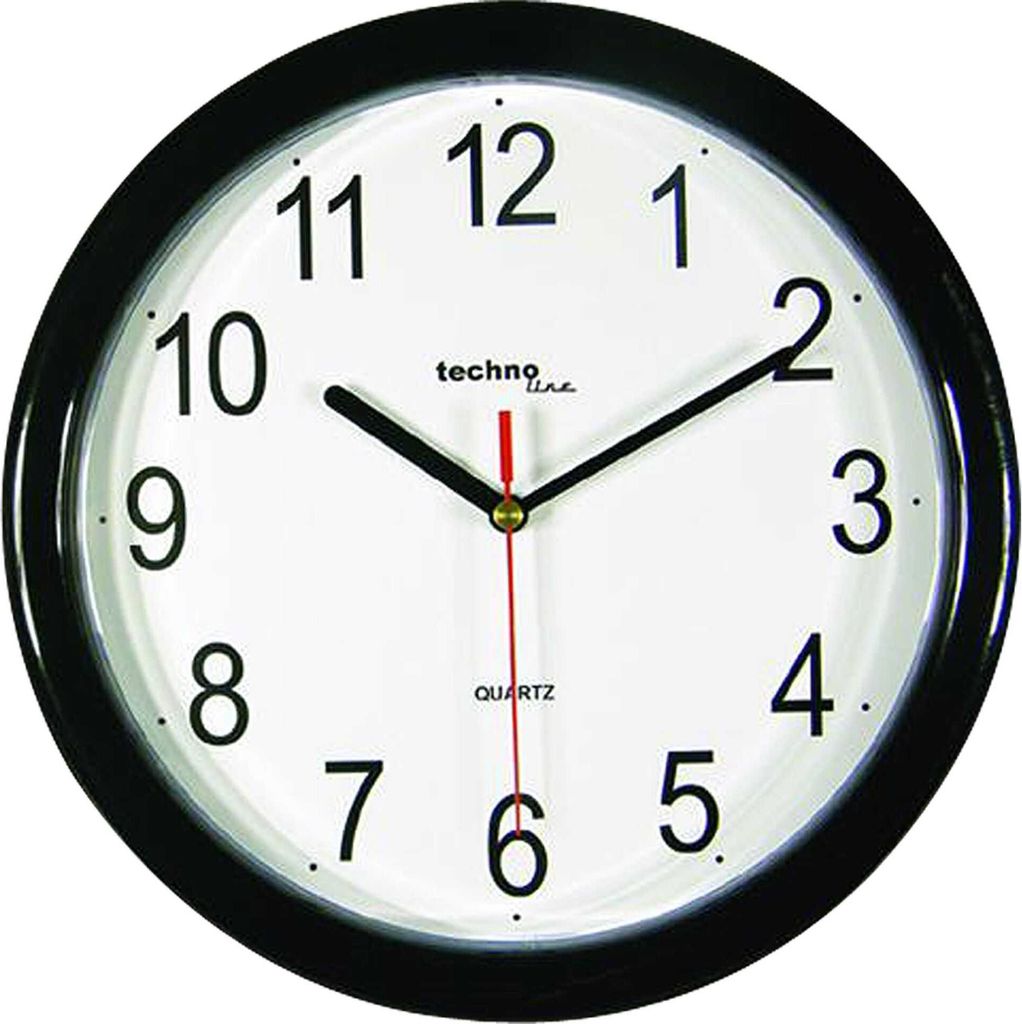 Technoline WT 600 Wanduhr schwarz