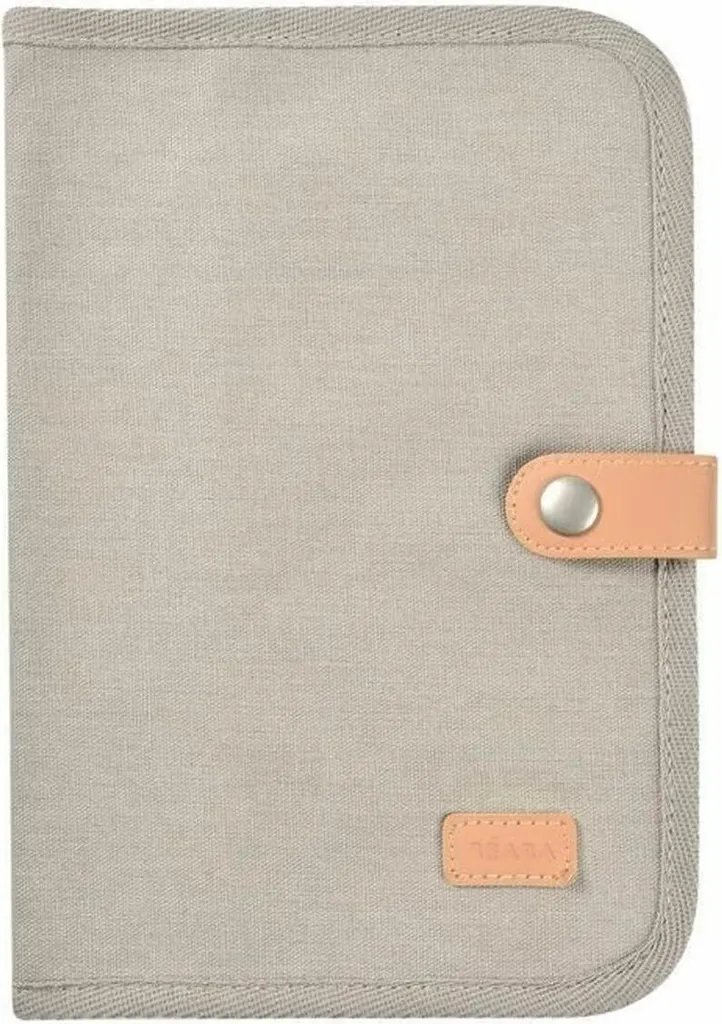 Portadocumenti Béaba Grigio per Neonati - Organizer Libretto Sanitario