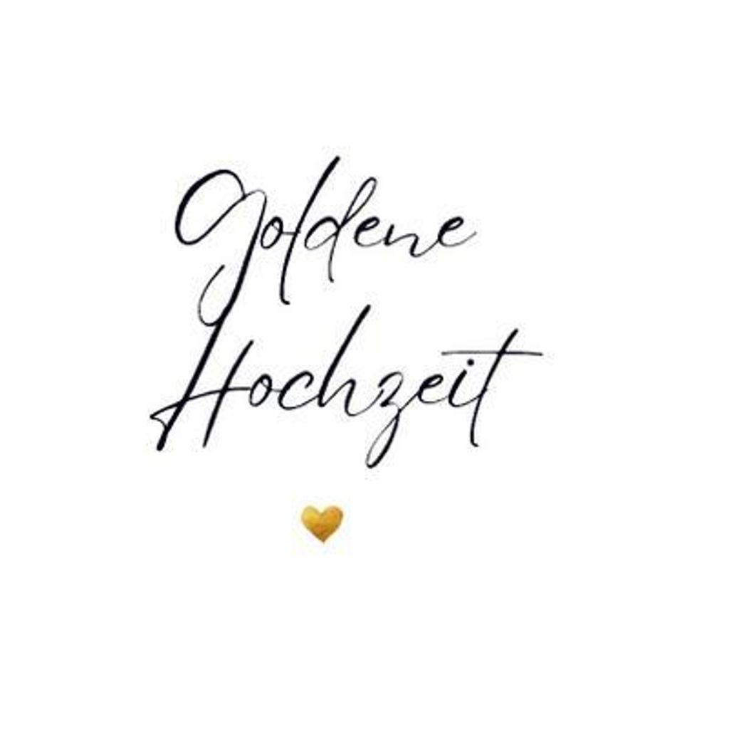 Gästebuch "Goldene Hochzeit"- Premium Gästebuch Blanko Produktbild 