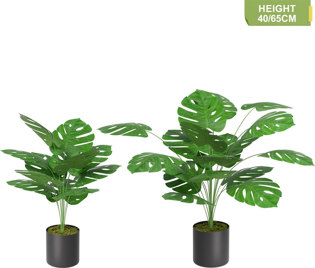 Sessamen-LP Kunstpflanze Kunstpflanze Ficusbaum 40 cm Künstliche Pflanzen wie echt mit Stamm aus Naturholz Künstlichkunstbaum für Wohnzimmer Sch...