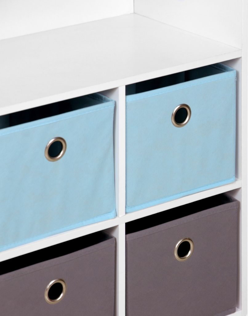 sweeek - Kinderschrank in weiß - Blau Produktbild 5
