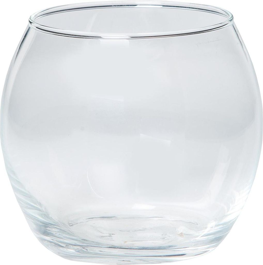 INNA-Glas Teelichtglas Diana, Kugel - rund, klar, 6,5cm, Ø 6cm - Ø 8cm - Windlicht - Kerzenhalter