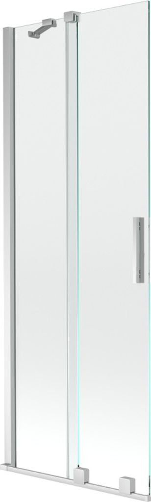 Mexen Velar 2-Flügel-Badewannenwand Regulierbare 70 x 150 cm, transparent, chrom - 896-070-000-01-01