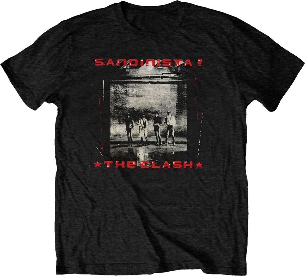 The Clash - "Sandinista!" T-Shirt für Herren/Damen Uni RO9318 (XL) (Schwarz)