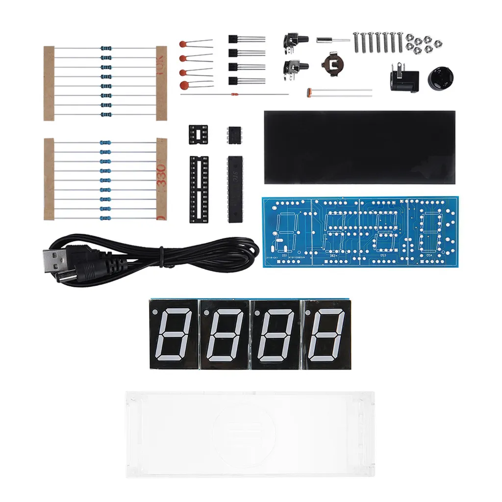 DIY LED Digital Clock Kit - Orologio Elettronico Programmabile 4 Digit - 5