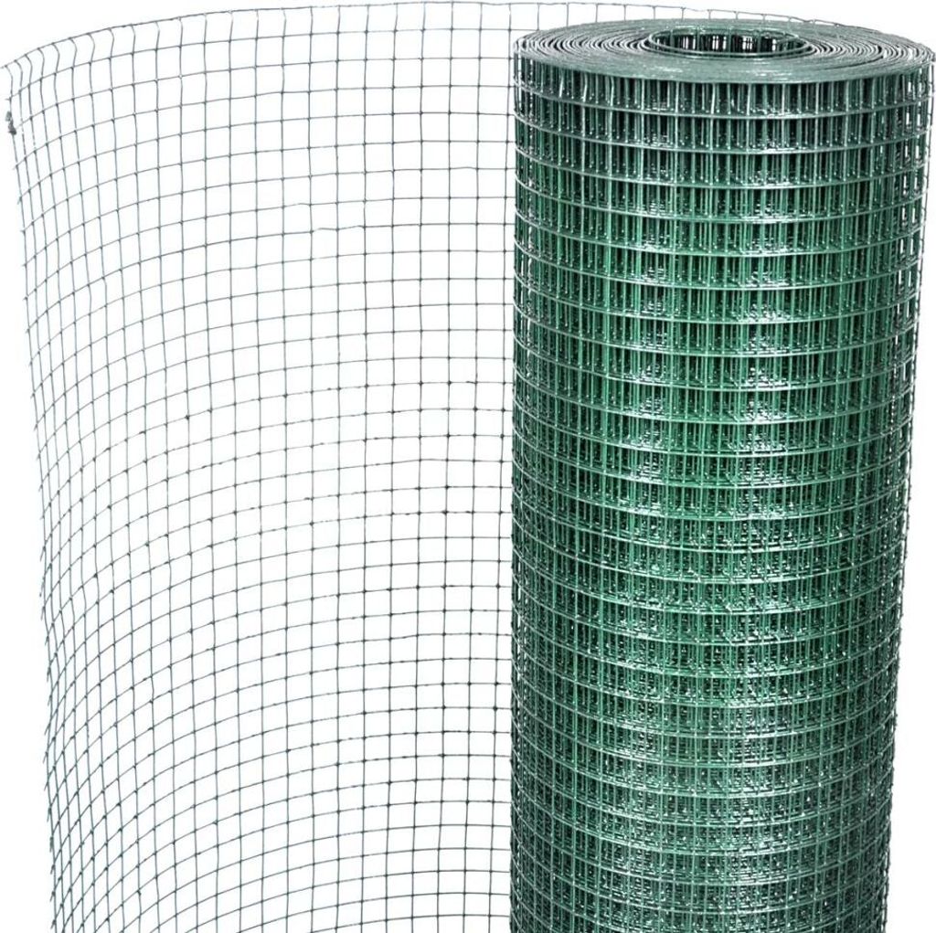 Recinzione In Rete D'acciaio Rivestita PVC Grigia – 10x0,8 M, Maglia 100x100 Mm, Antivento E Antiruggine