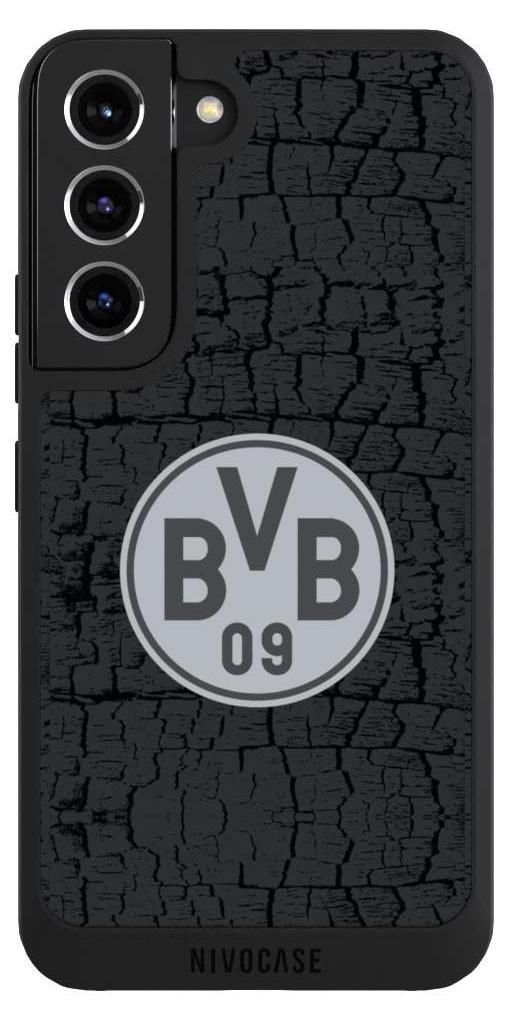 NIVOCASE Handyhülle für Samsung Galaxy S22 Hülle NIVOpure Case Schwarz BVB Borussia Dortmund Trikot