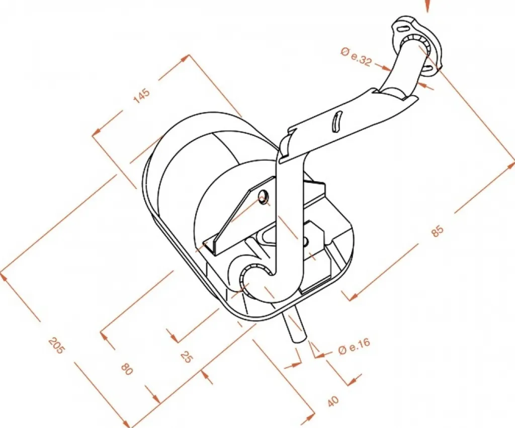 Échappement LeoVince SITO homologué CE en acier noir pour Vespa 50 HP