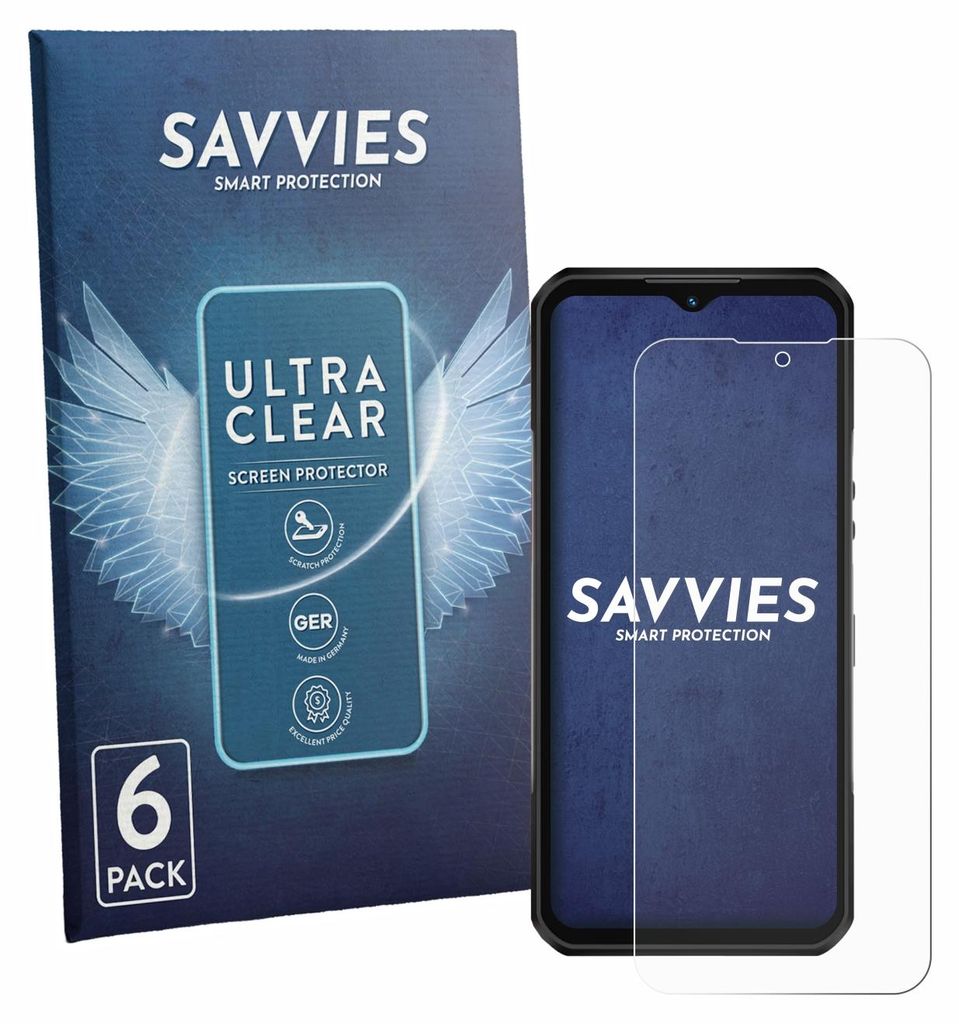6x Für Oukitel WP66 Schutzfolie Savvies Displayschutz Display Schutz Folie Klar Transparent