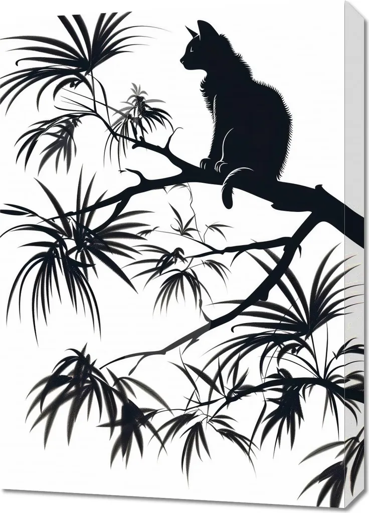 Tableau moderne 50 x 70 cm Sur la branche - Impression haute qualité