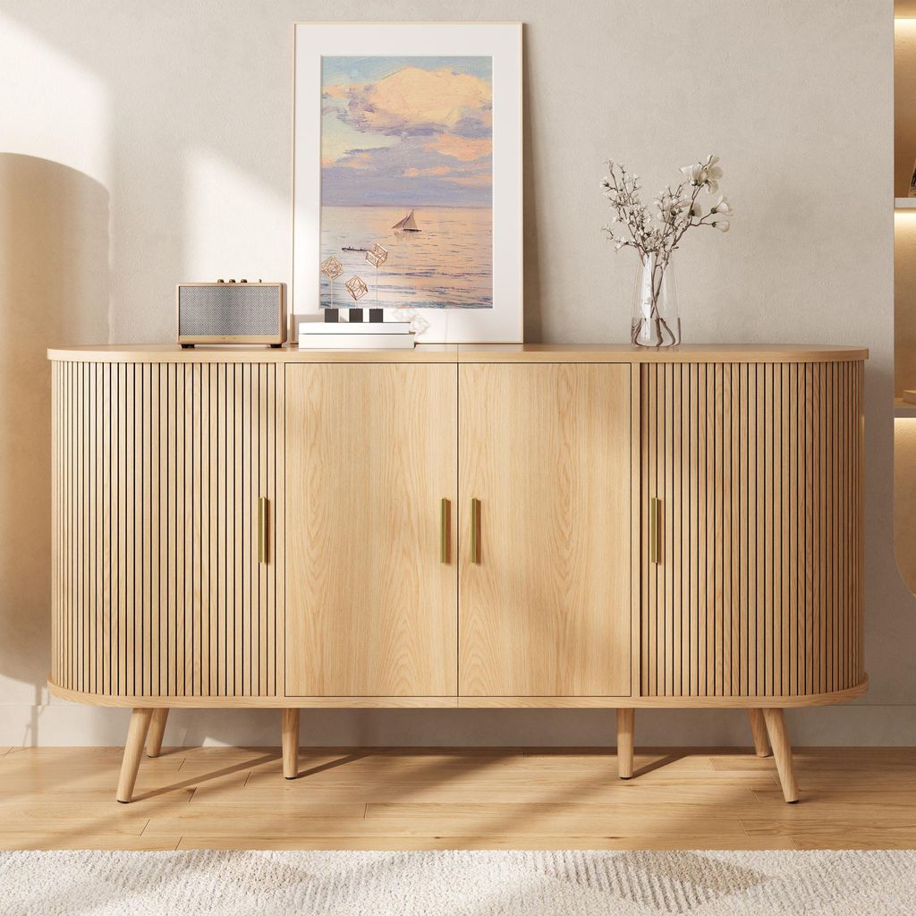 Merax Sideboard mit gebogenes Design, Kommode mit Produktbild 