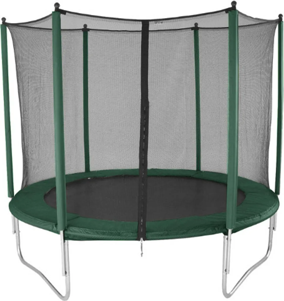Trampoline loisir Rijoka Ø183cm Vert idéal pour petits jardins et jeux