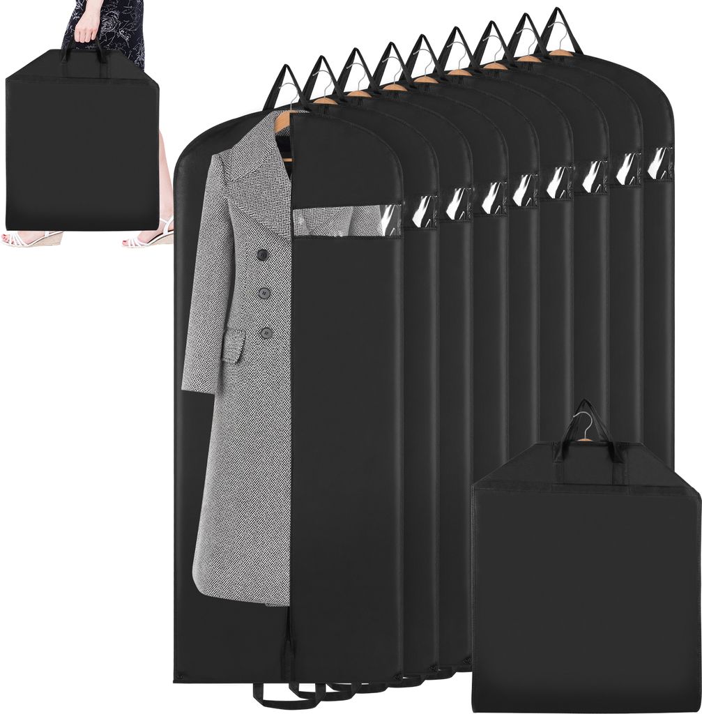 Clanmacy Kleidersack 10er set 150x60cm Schutzhülle Produktbild 