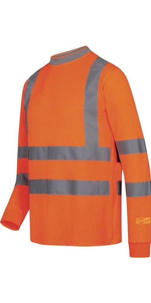 Safestyle UV-Warnschutz Langarm-T-Shirt NEVIO Gr. 3XL orange