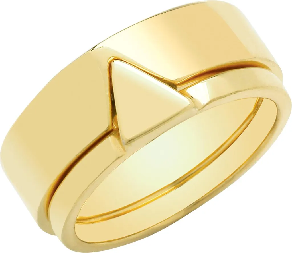 Bague Empilable Femme en Argent Plaqué Or 9 ct TRS30279RSS Taille 60