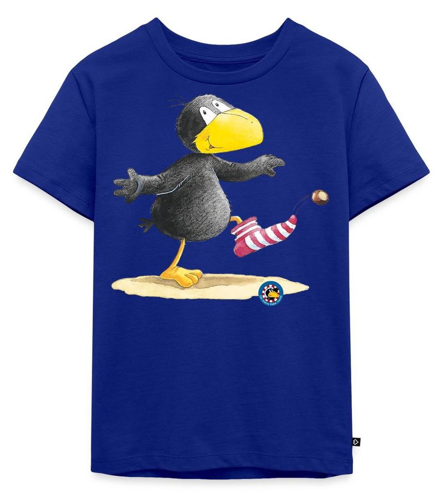 Spreadshirt Der kleine Rabe Socke Kastanie Kinder Premium T-Shirt, 98/104 (2 Jahre), Royalblau