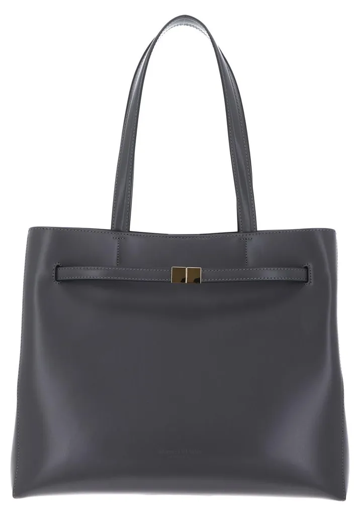 Grand sac shopper gris Marc O'Polo Taina en cuir avec anse confortable