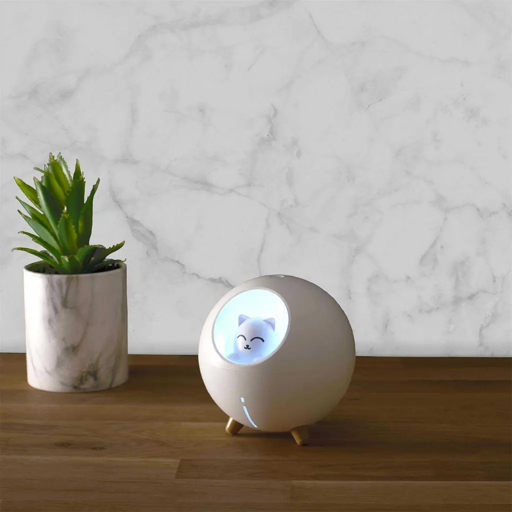 Diffuseur Parfum D'ambiance Chat en Céramique Blanche pour la Maison - 6