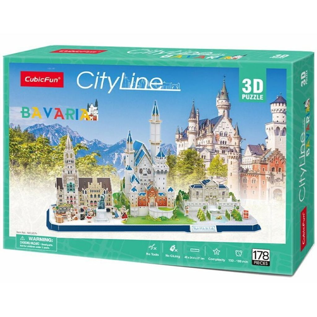 Cubic Fun CUBICFUN 3D puzzle City line Bavaria Immagine del prodotto 