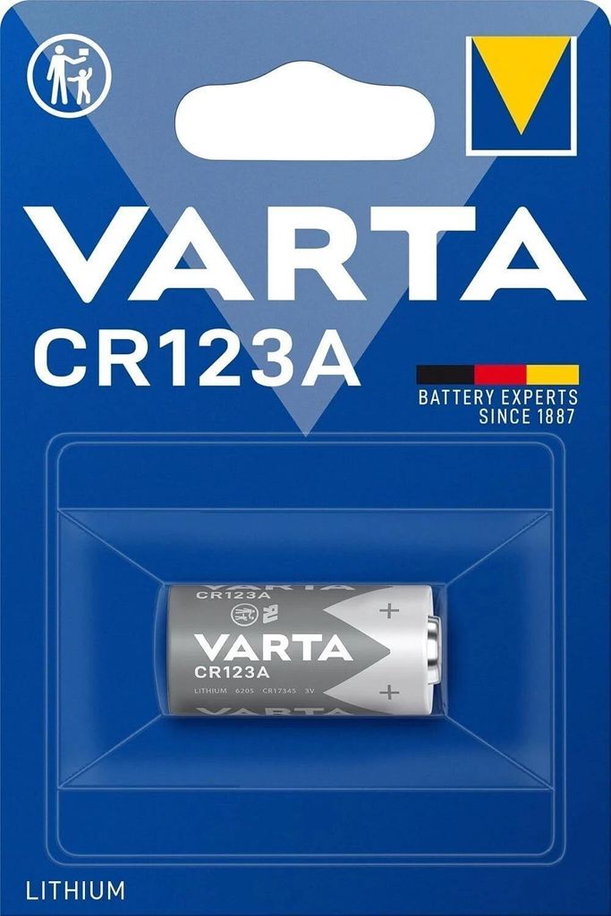 Original Lithium Batterie VARTA Professional 6205 CR123