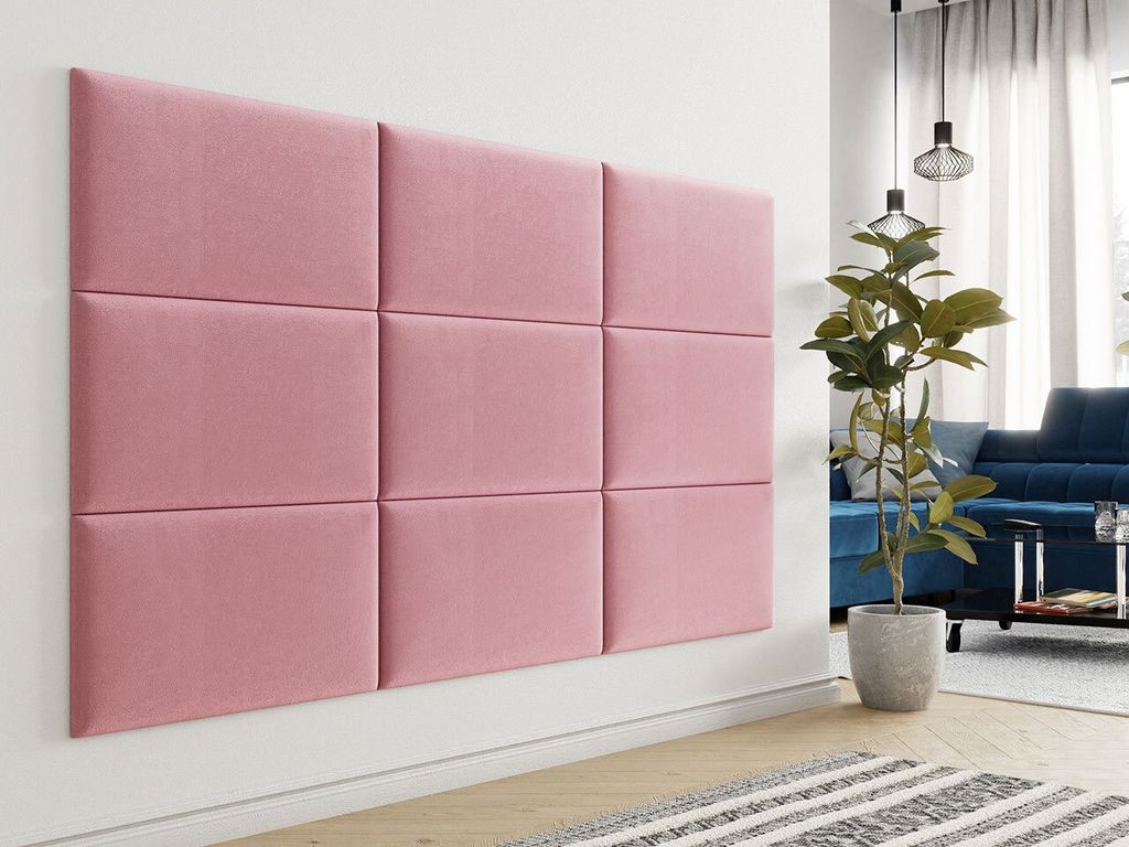 Pannello a muro imbottito 70x40 PAG - rosa Immagine del prodotto 