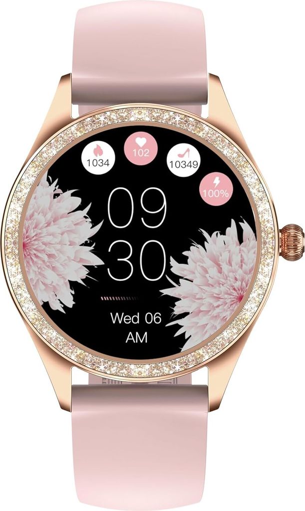 Smart Watch LSLUXE Brilliant Frau | Blutdruck Uhr | Smartwatch | Damen Schrittzähler Uhr | Fitness | Herzfrequenzmesser | wasserdichte Uhr