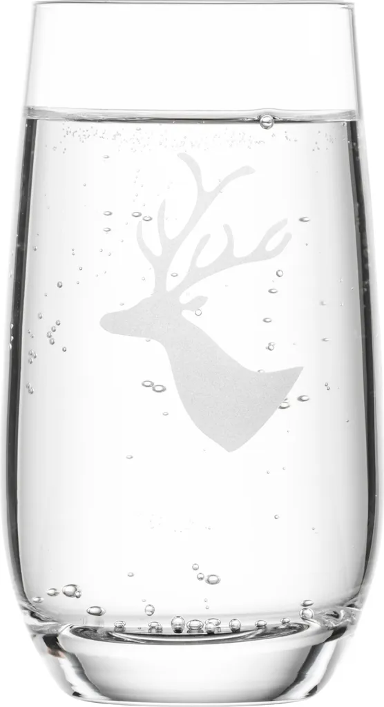 Bicchieri Eisch 77155091 Chalet Set 2pz 350ml Cristallo Decorato - 2