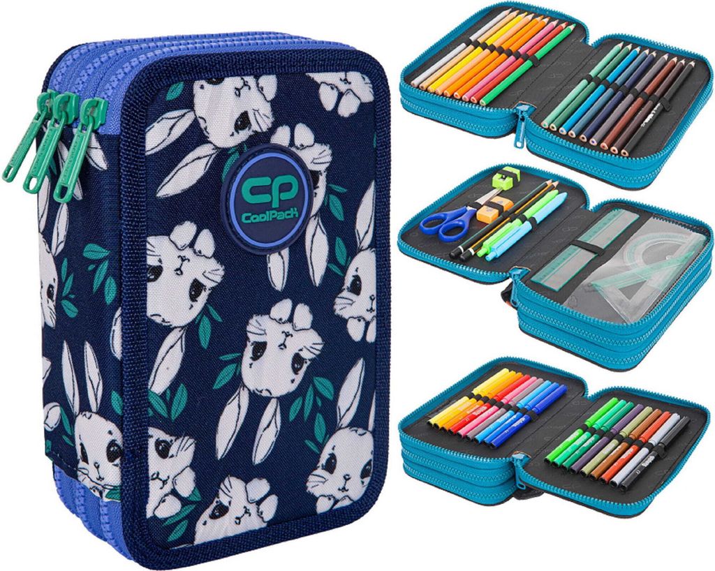 Piórnik z wyposażeniem Coolpack Jumper 3 Bunny Land Zdjęcie produktu 