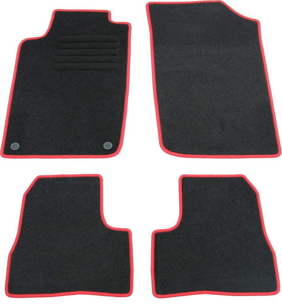 AD Tuning Fußmatten Set für Peugeot 206, Bj. 10/1998-3/2009 + 206SW (Kombi)