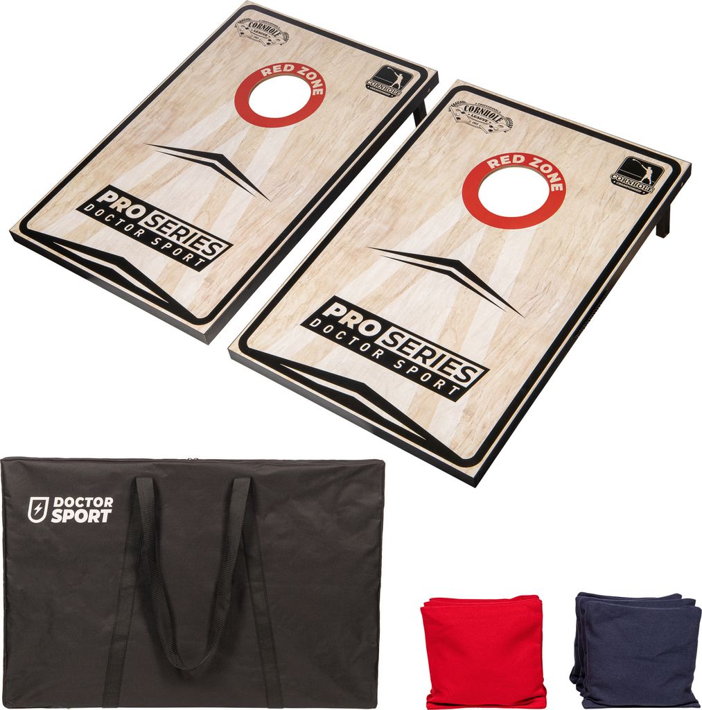 Cornhole 2x Komplett - 90x60 cm Komplett mit 8 Bean Bags und Tragetasche - 13kg. wirklich schönes Set aus echtem Holz  Spitzenqualität